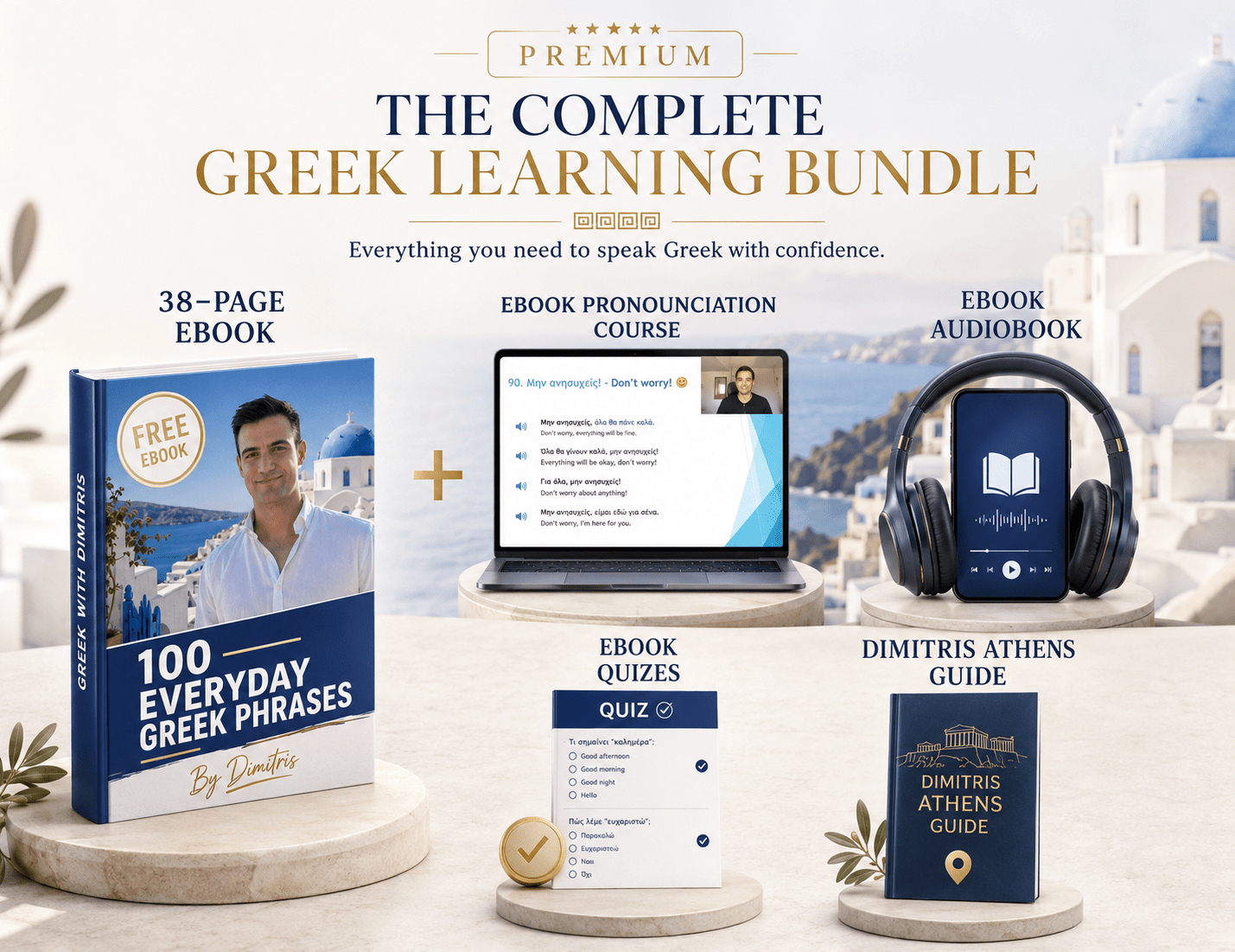 100 Top Everyday Greek Phrases Pronunciation Bundle - PrepareForGreece