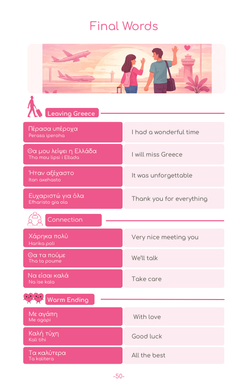 2026 Greece Travel Survival Kit (50 Situations, 500 Phrases) - PrepareForGreece