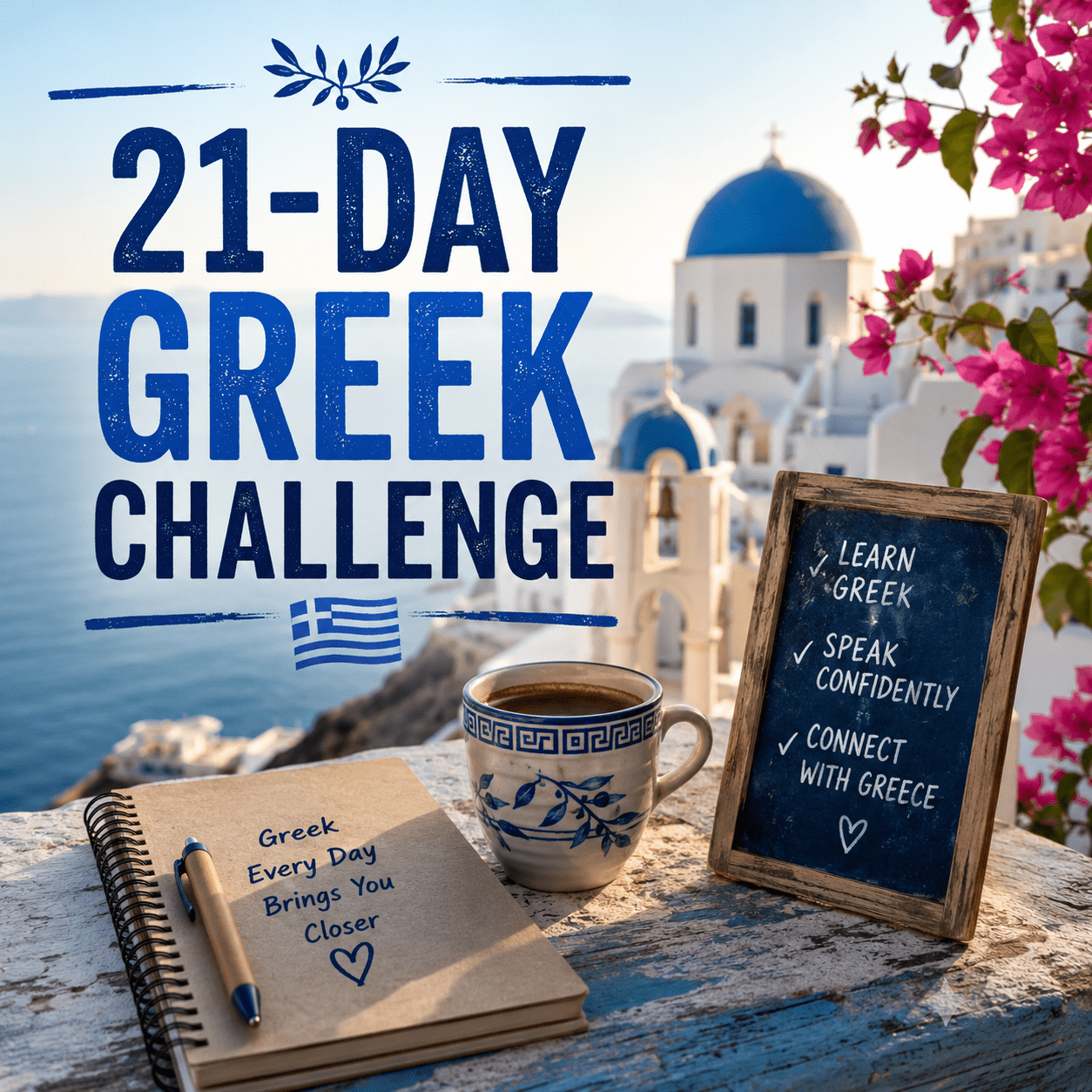 21-Day Greek Challenge - PrepareForGreece