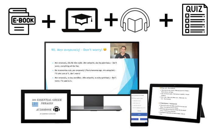 100 Top Everyday Greek Phrases Pronunciation Bundle