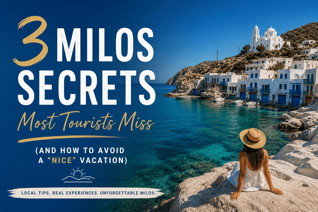 3 Milos Secrets Most Tourists Miss (And How to Avoid a "Nice" Vacation) - PrepareForGreece