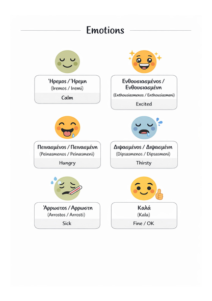 48 Essential Greek Language Templates