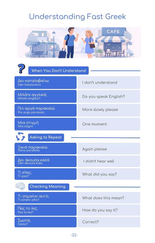 2026 Greece Travel Survival Kit (50 Situations, 500 Phrases) - PrepareForGreece