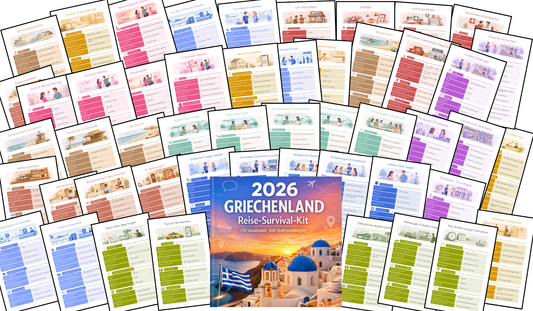 2026 Griechenland Reise - Survival - Kit (50 Situationen, 500 Redewendungen) - PrepareForGreece