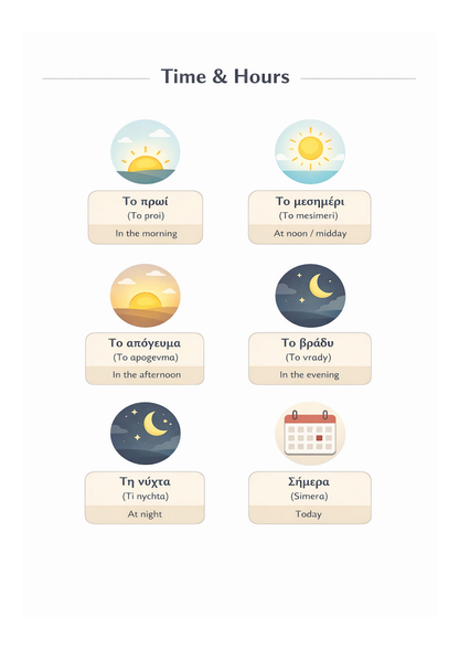 48 Essential Greek Language Templates