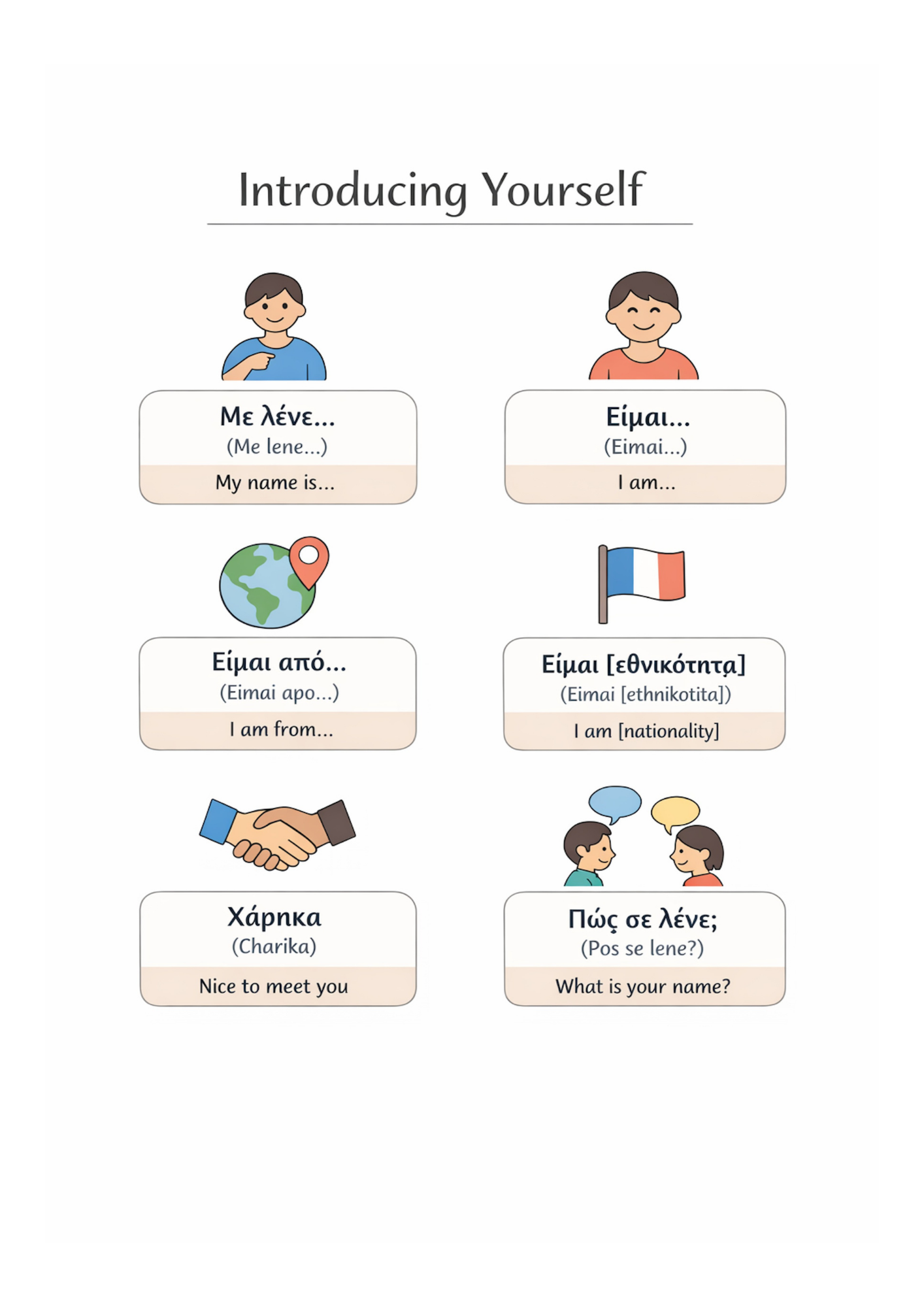 48 Essential Greek Language Templates