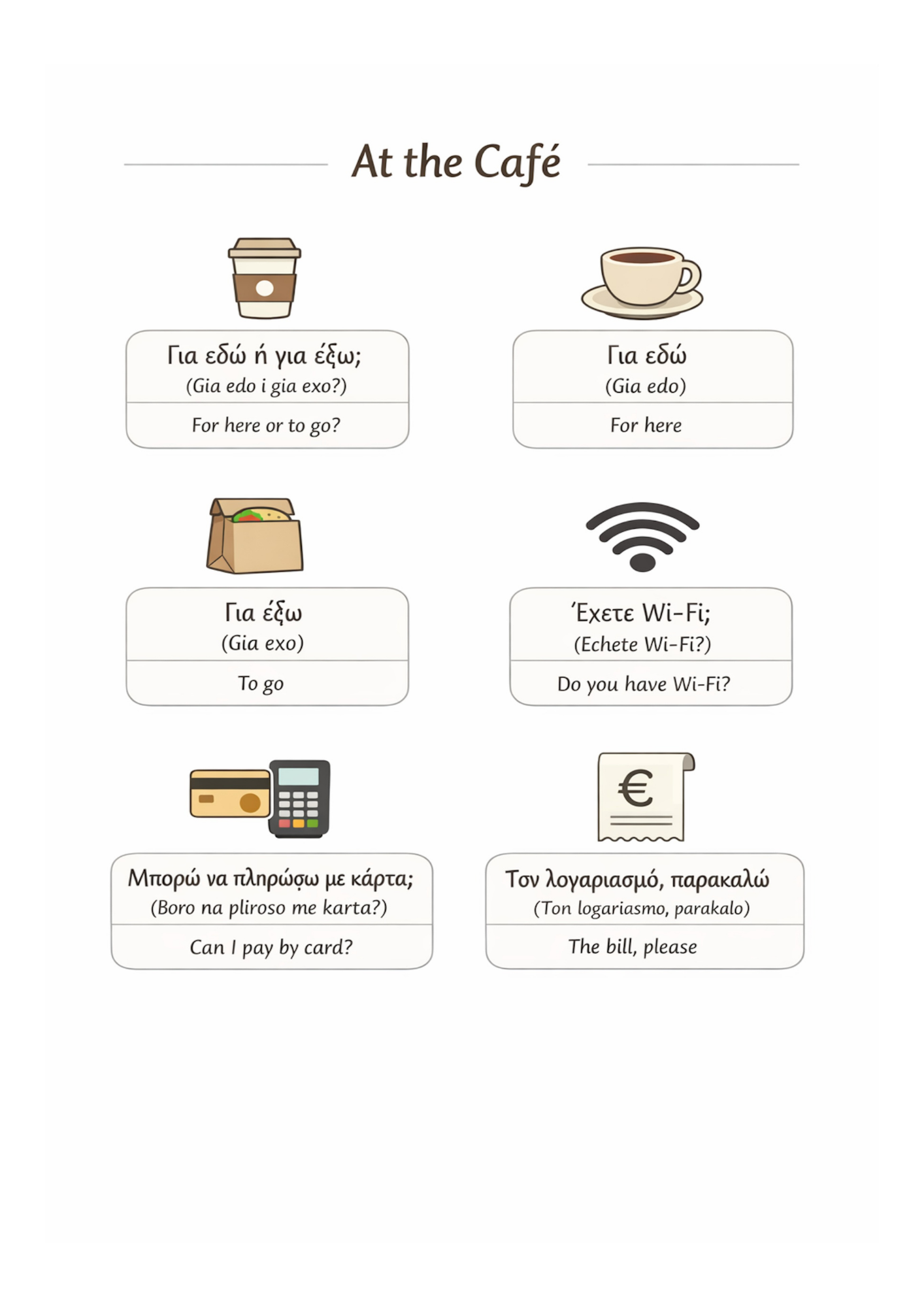 48 Essential Greek Language Templates