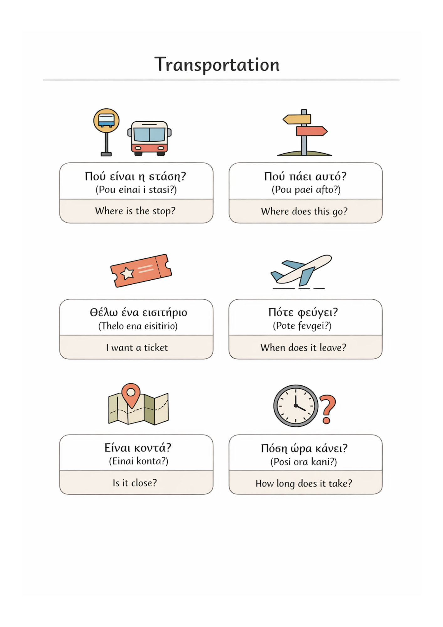 48 Essential Greek Language Templates