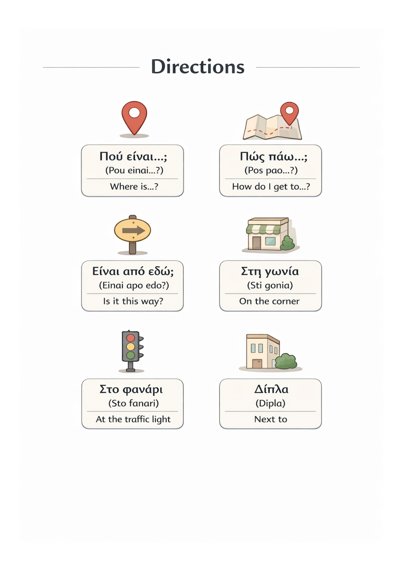 48 Essential Greek Language Templates