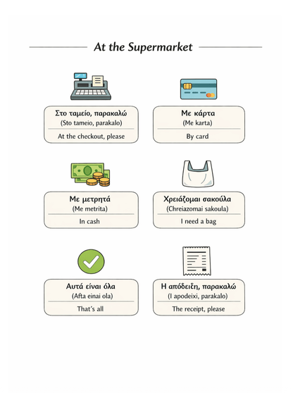 48 Essential Greek Language Templates - PrepareForGreece