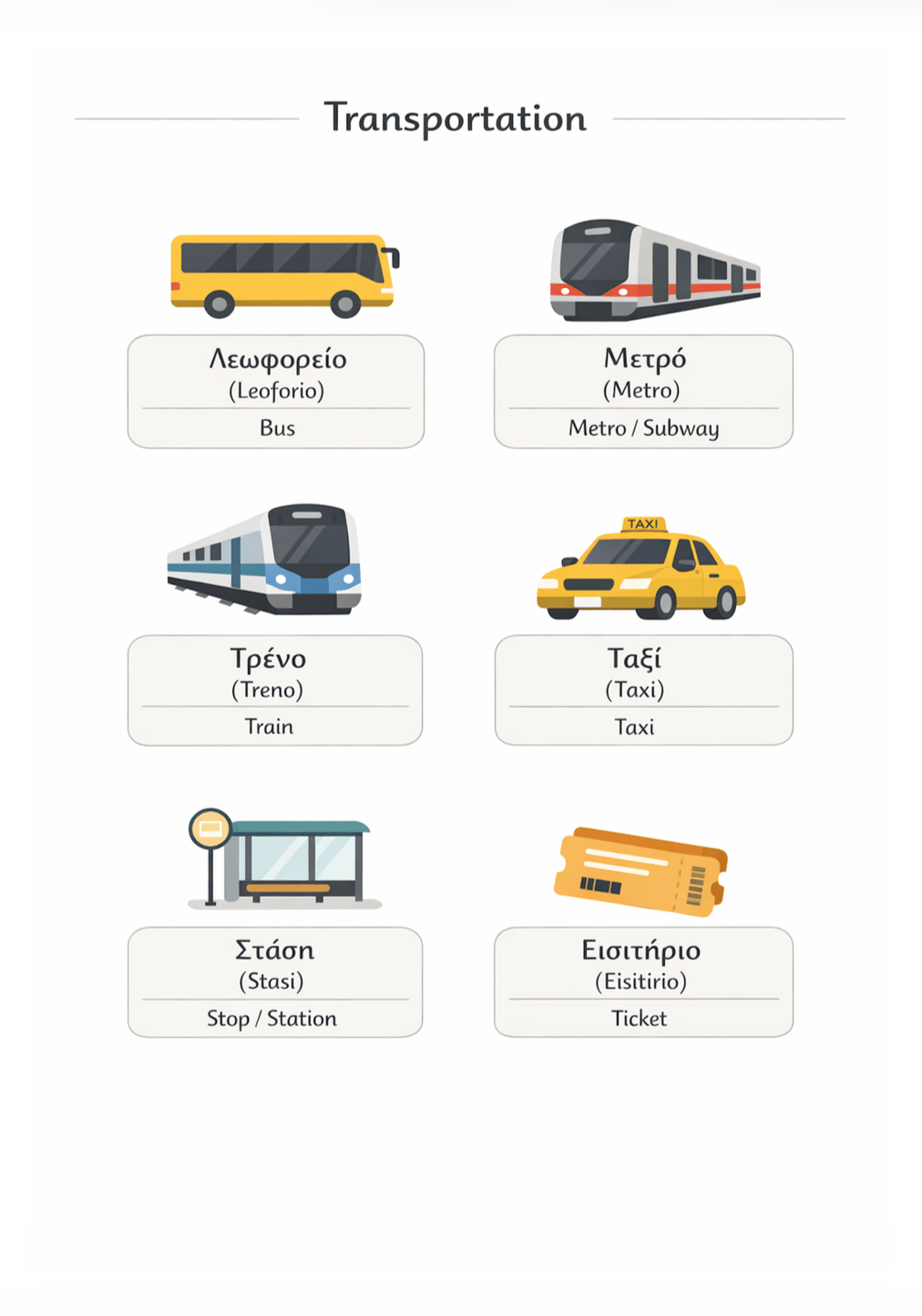 48 Essential Greek Language Templates - PrepareForGreece