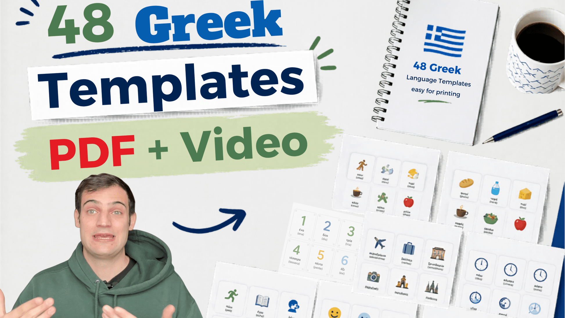 48 Essential Greek Language Templates Course - PrepareForGreece