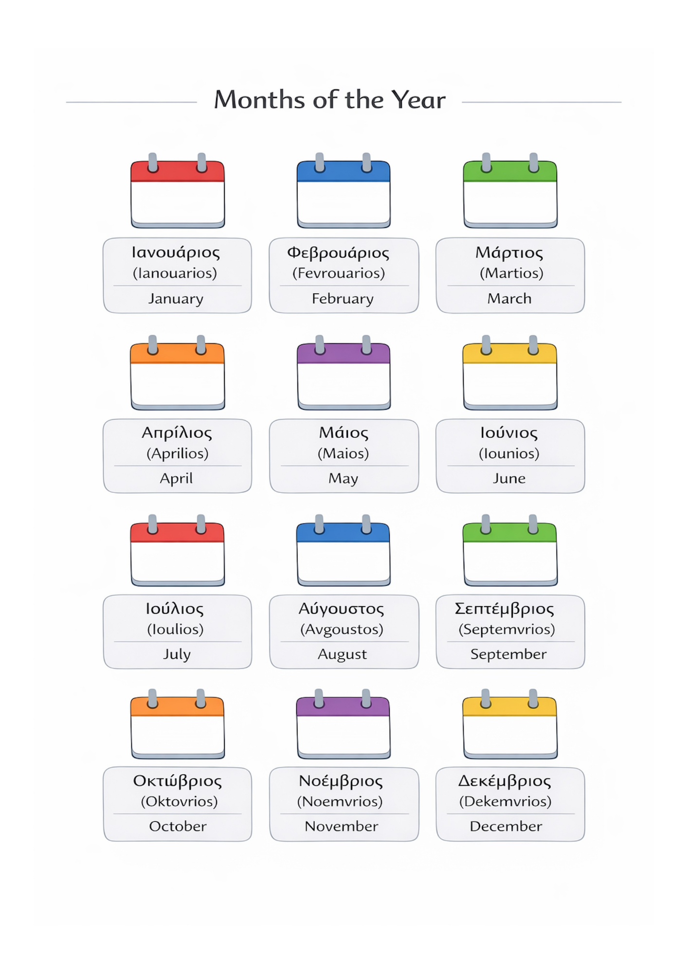 48 Essential Greek Language Templates