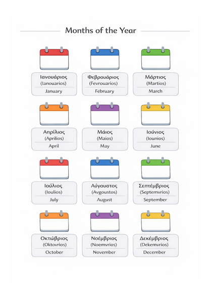 48 Essential Greek Language Templates