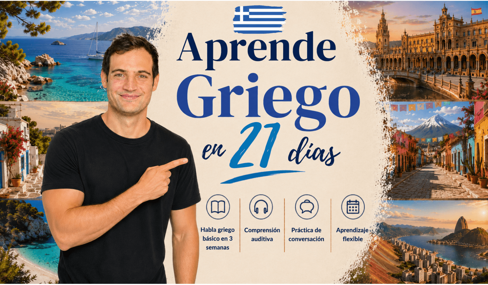 Aprende griego desde cero en 21 días - PrepareForGreece