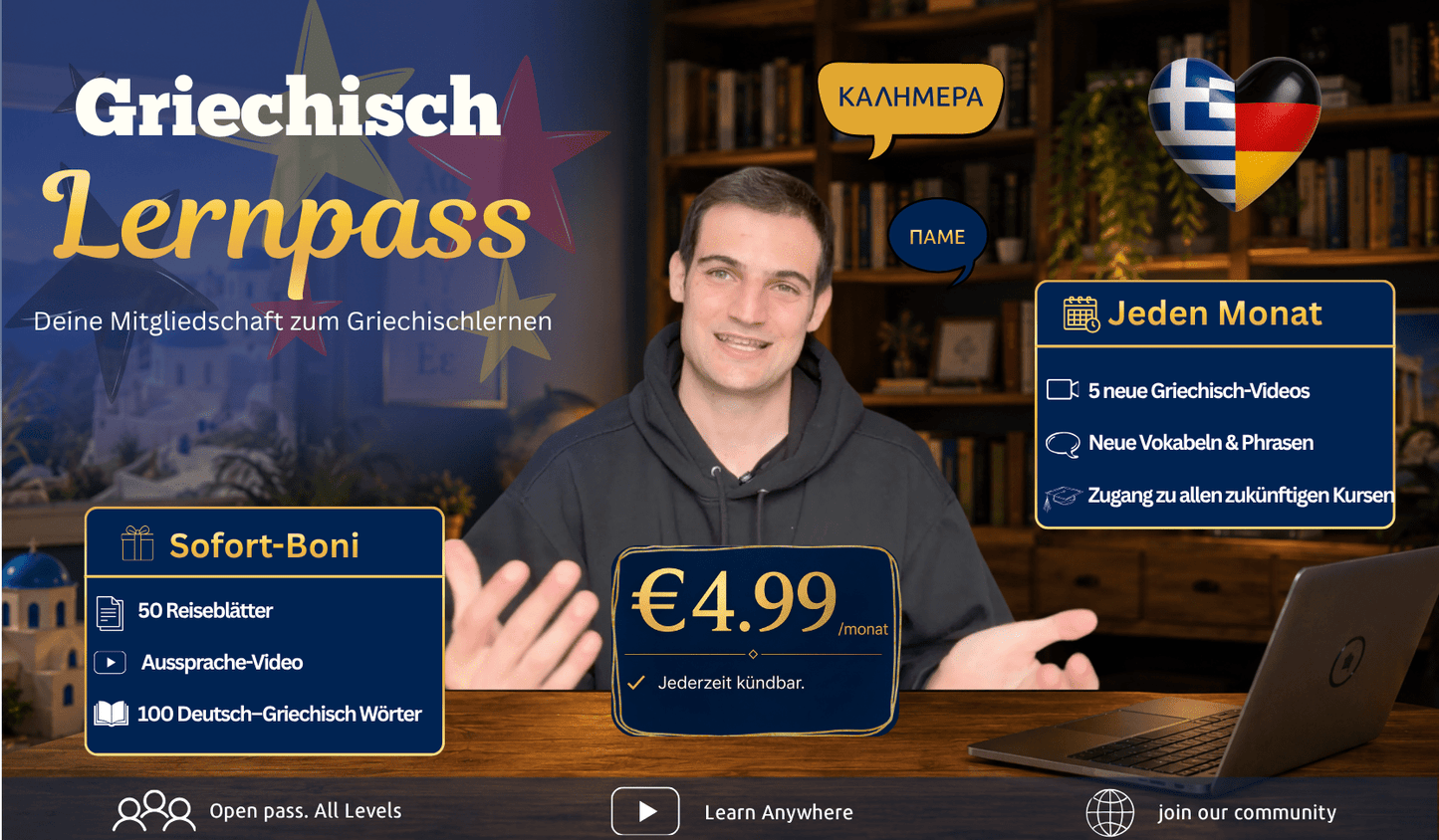 Griechisch - Lernpass - PrepareForGreece