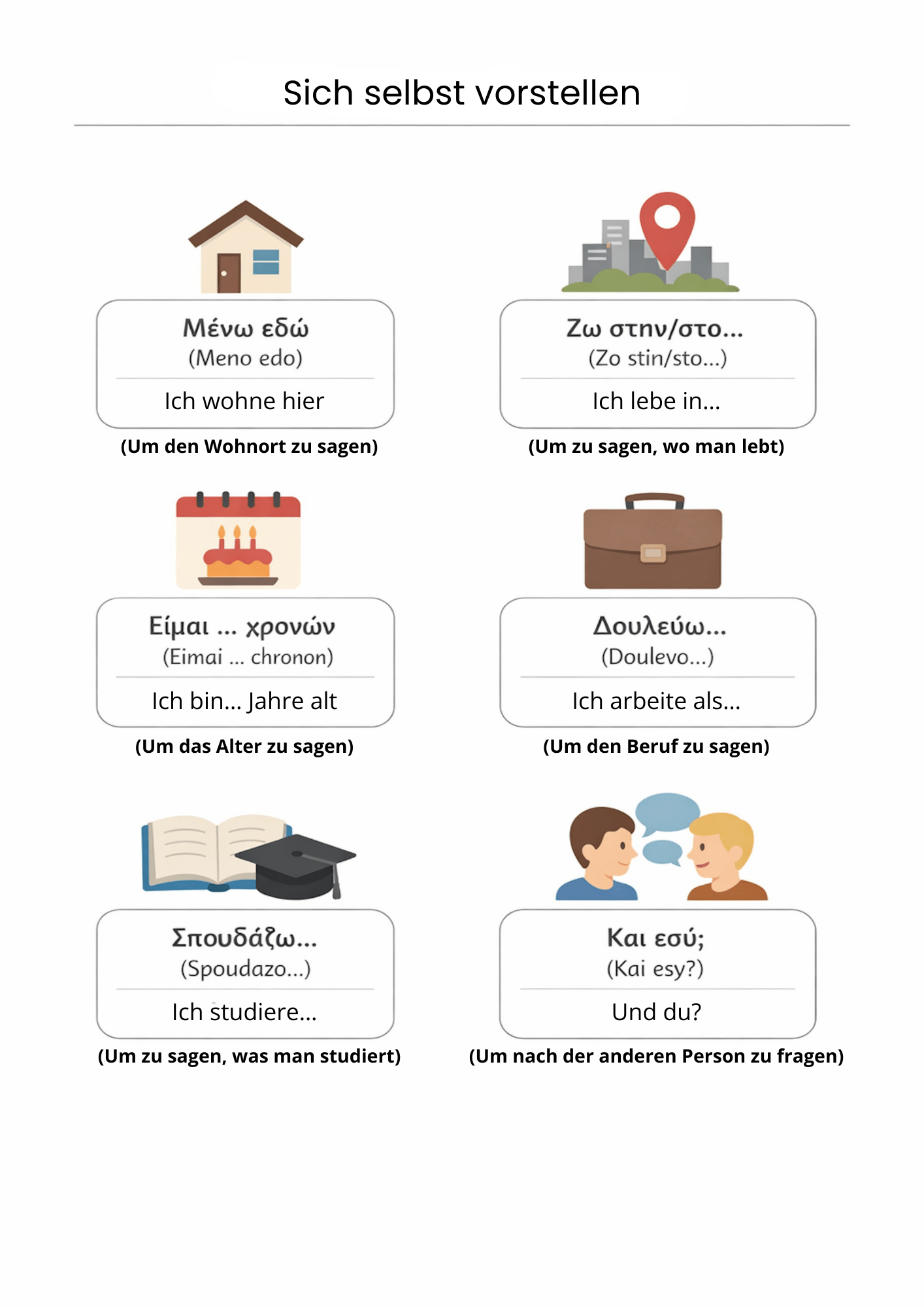 Griechische Sprach - Templates Pack (48 Seiten) - PrepareForGreece