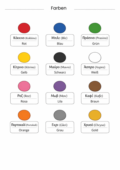 Griechische Sprach - Templates Pack (48 Seiten) - PrepareForGreece