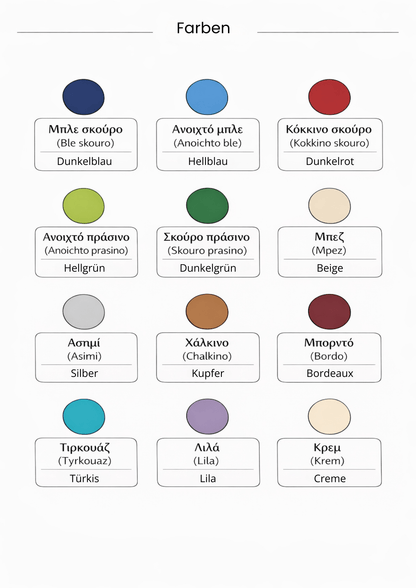 Griechische Sprach - Templates Pack (48 Seiten) - PrepareForGreece