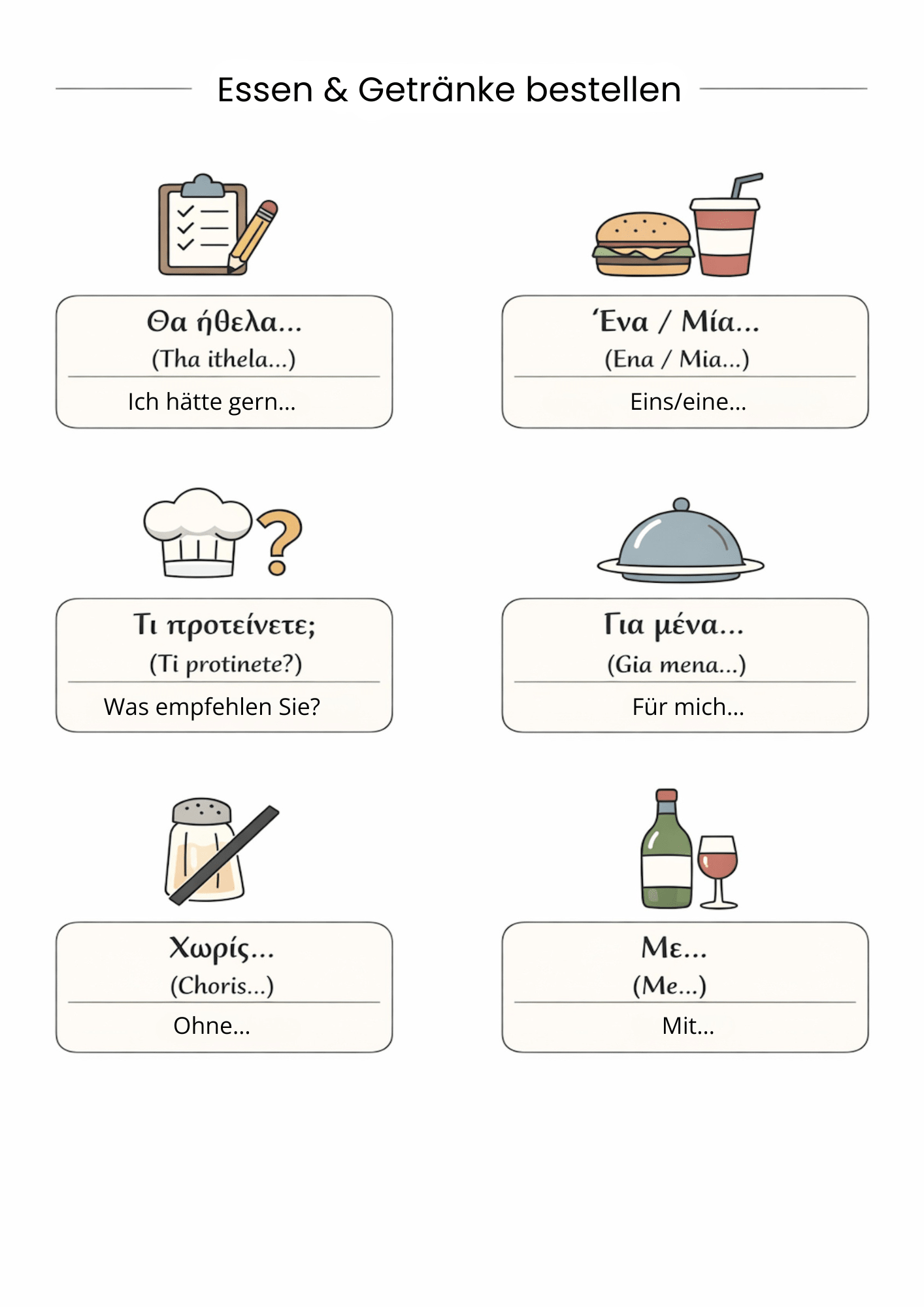 Griechische Sprach - Templates Pack (48 Seiten) - PrepareForGreece