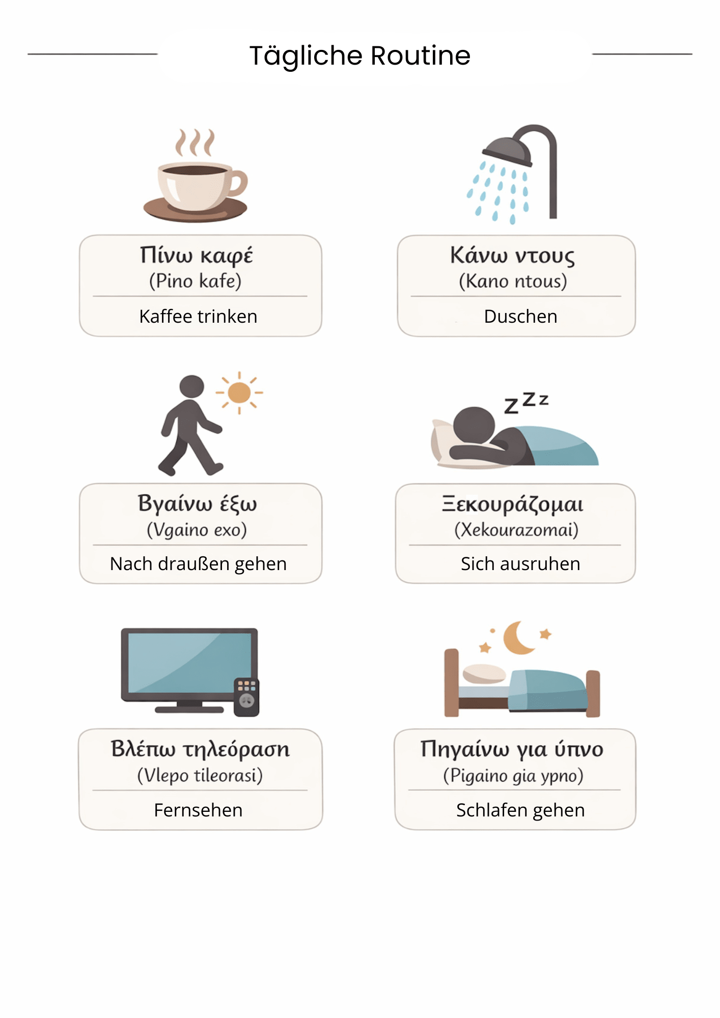 Griechische Sprach - Templates Pack (48 Seiten) - PrepareForGreece