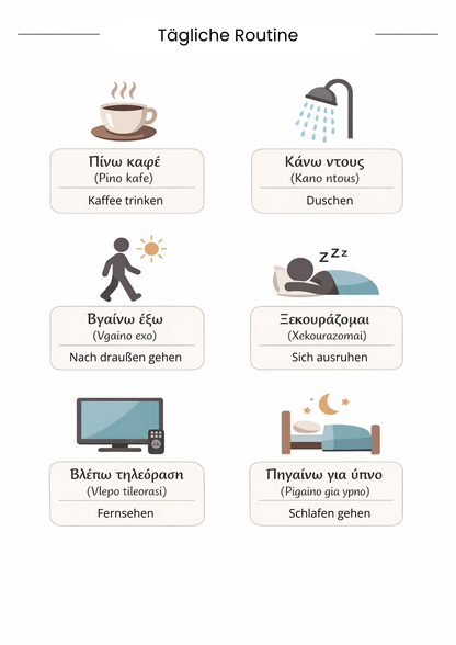 Griechische Sprach - Templates Pack (48 Seiten) - PrepareForGreece