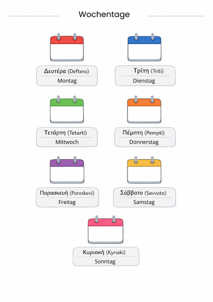 Griechische Sprach - Templates Pack (48 Seiten) - PrepareForGreece