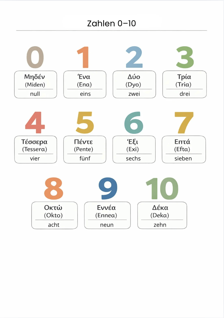 Griechische Sprach - Templates Pack (48 Seiten) - PrepareForGreece